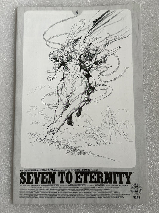Seven to Eternity #6 Spawn Black & White Variant Image 2017