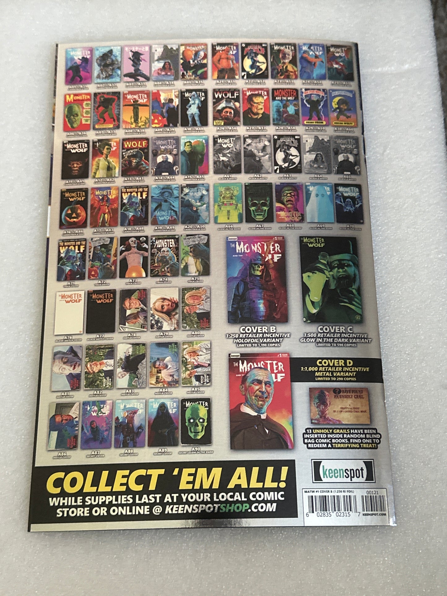 Mark Spears Monster and the Wolf #1 Cover B 1:250 Retailer Incentive