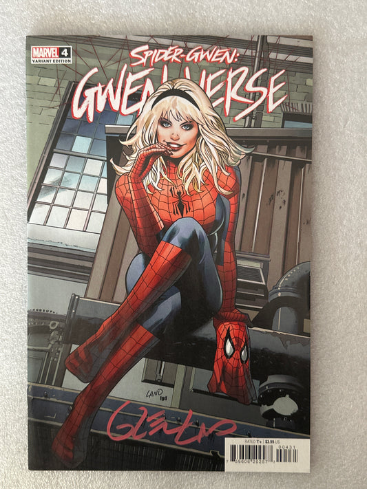 Spider-Gwen Gwenverse #4 Variant Signed by Greg Land Marvel 2022
