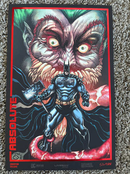 Absolute Batman Print by Dan Gottlier & David Baron 2026