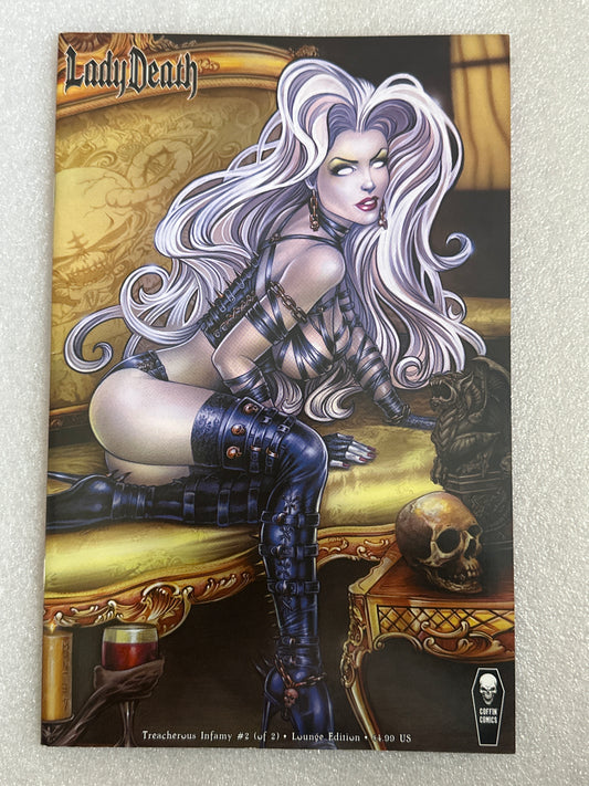 Lady Death: Treacherous Infamy #2 Lounge Edition Coffin Comics 2021