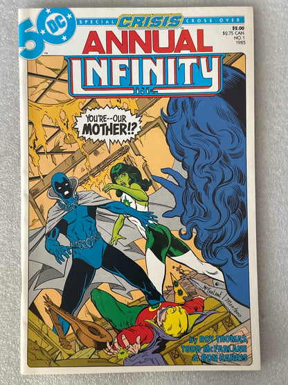 Infinity Inc. Annual #1 Early McFarlane Cover DC 1985