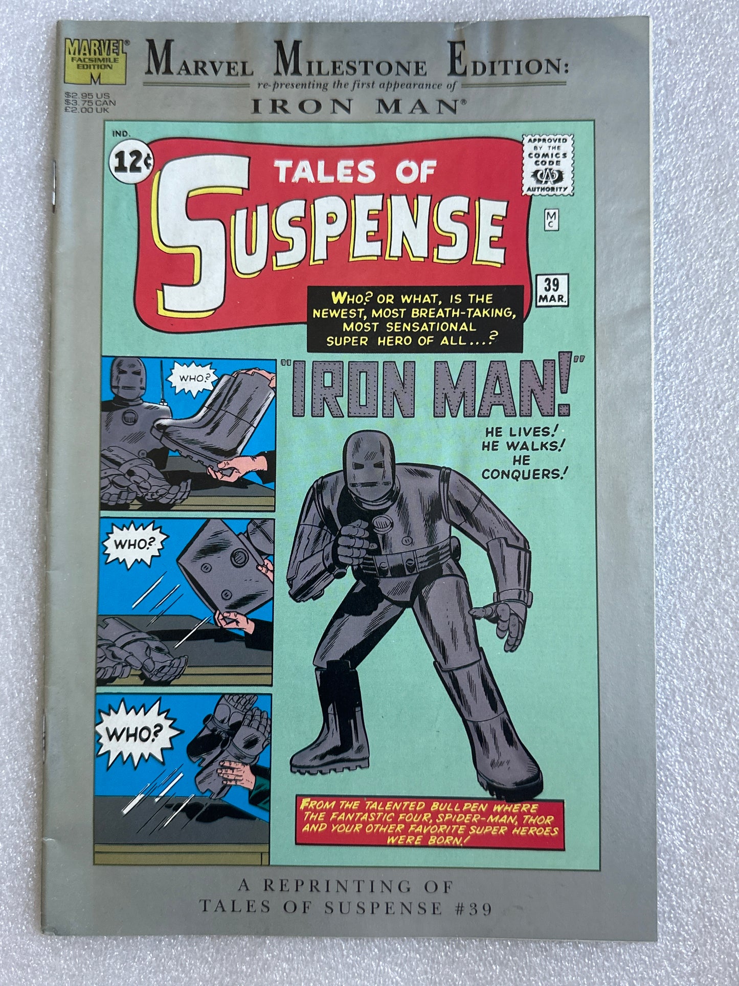 Tales of Suspense #39 Marvel Milestone Edition 1993