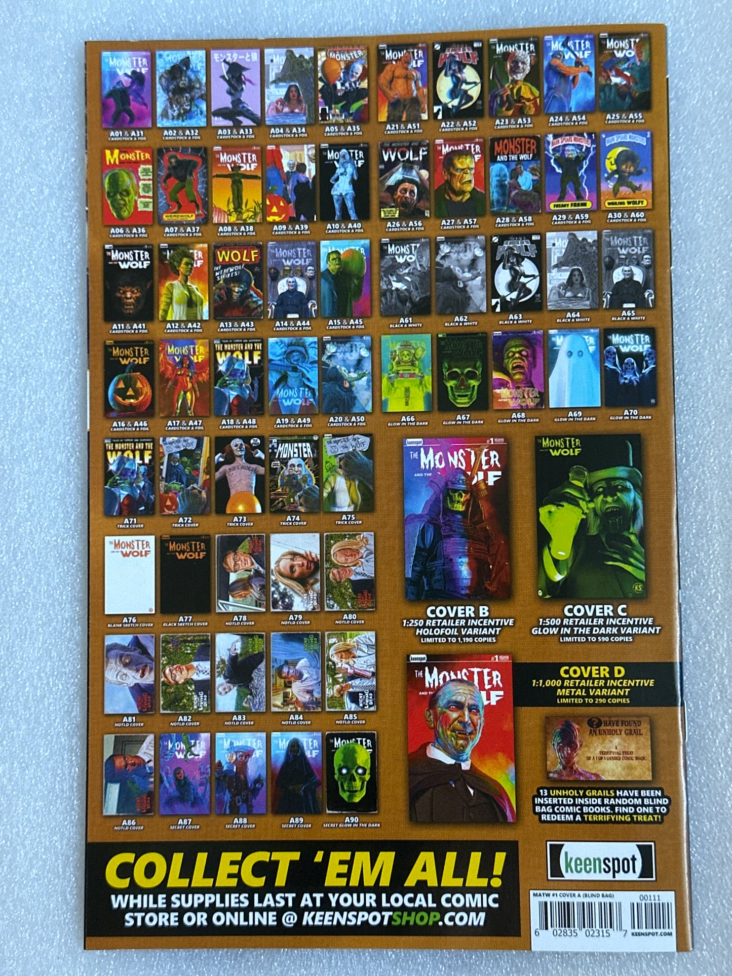 Mark Spears Monster and the Wolf #1 Cover A18 Cover