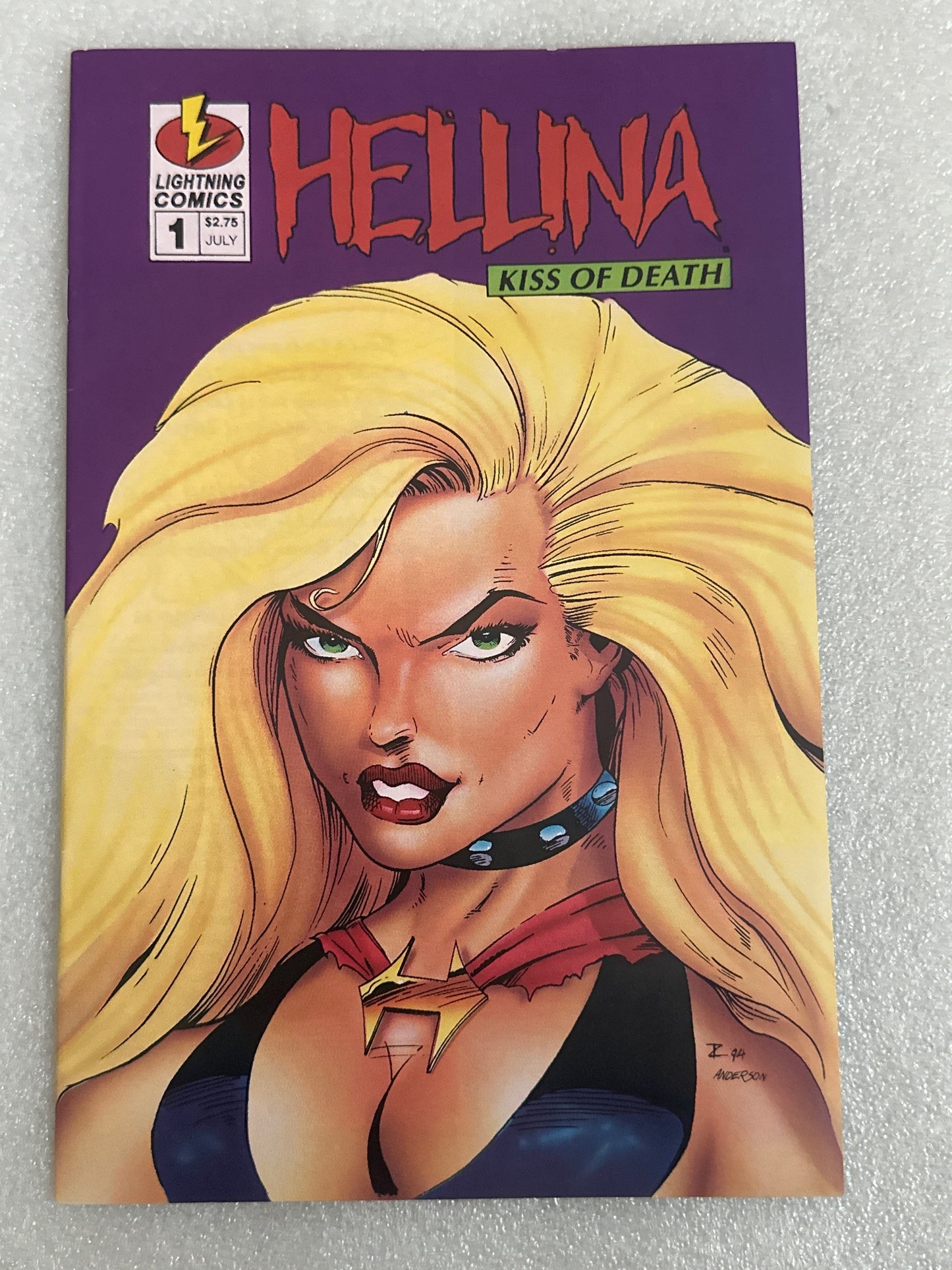 Hellina Kiss of Death #1 Lighting Comics 1995