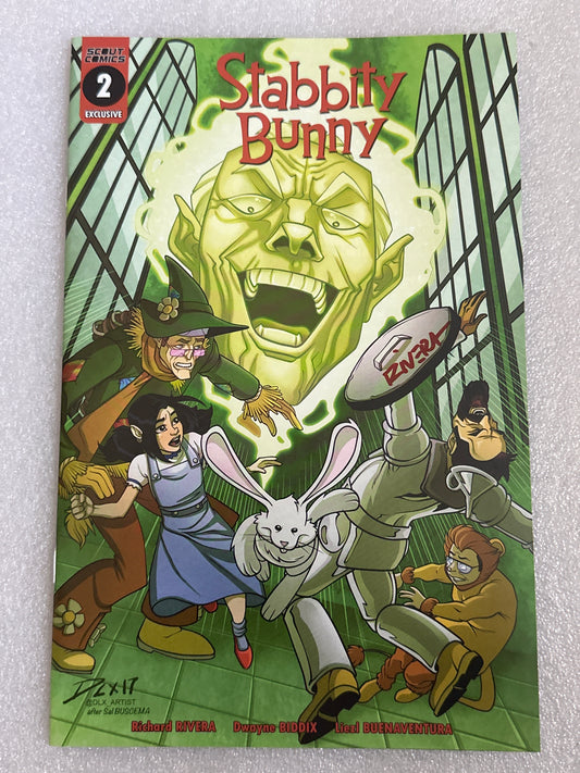 Stabbity Bunny #2 OZ Variant Signed Scout Comics 2018