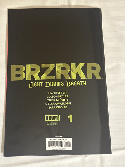 BRZRKR: Light Draws Breath #1 Dan Quintana foil virgin signed Ltd. 1600 Boom Studio 2026