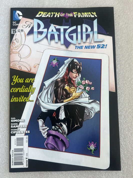 Batgirl #15 New 52 Death of the Family DC 2013