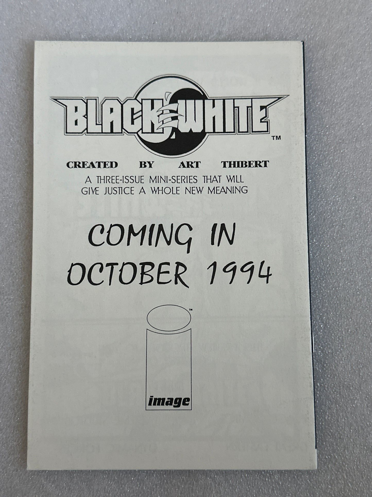 Black & White Ashcan Extreme Studios 1994