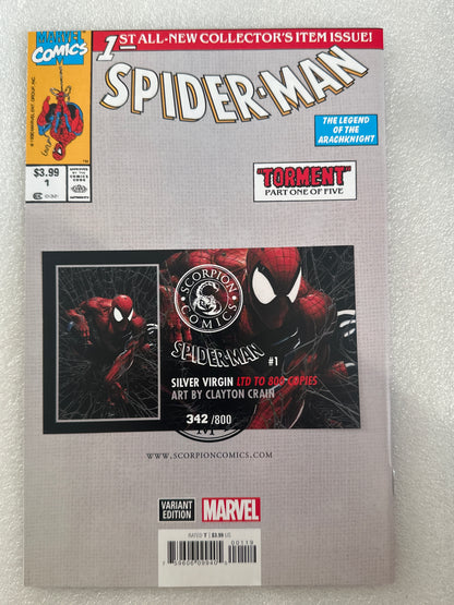 Spider-Man #1 Facsimile Crain Silver Virgin #342/800  Marvel 2022