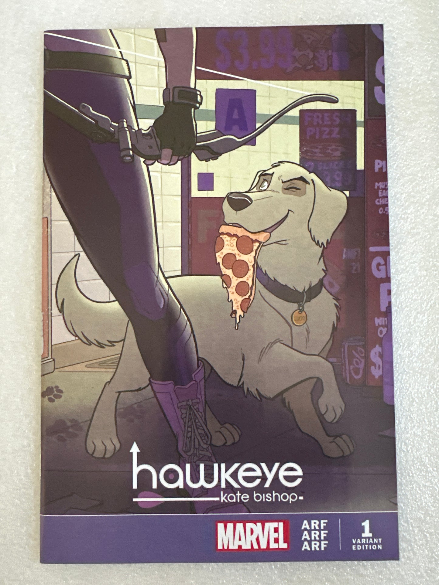 Hawkeye Kate Bishop #1 ARF ARF ARF Pizza Dog Variant Marvel 2022
