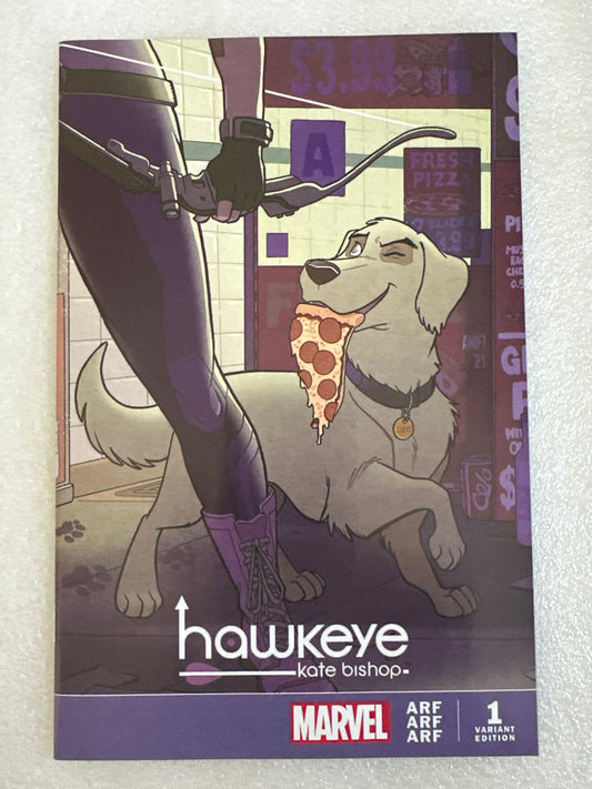 Hawkeye Kate Bishop #1 ARF ARF ARF Pizza Dog Variant Marvel 2022