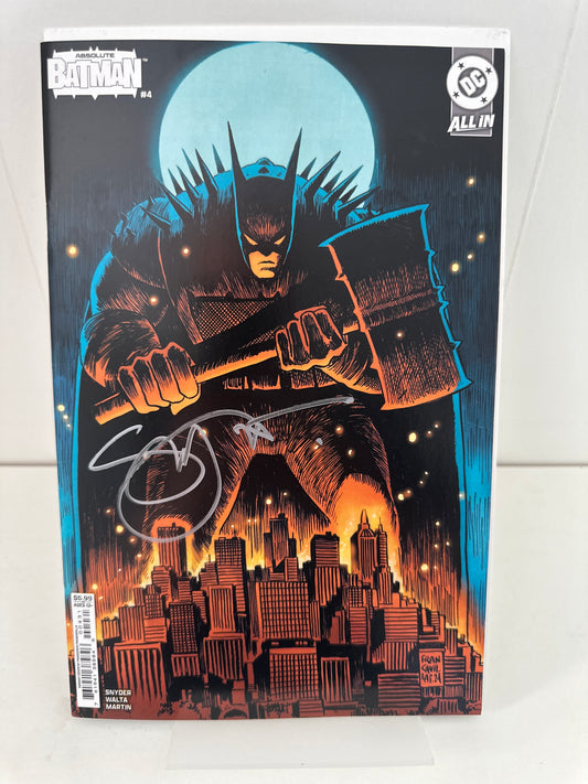 Absolute Batman 4 Variant signed by Scott Snyder DC 2025
