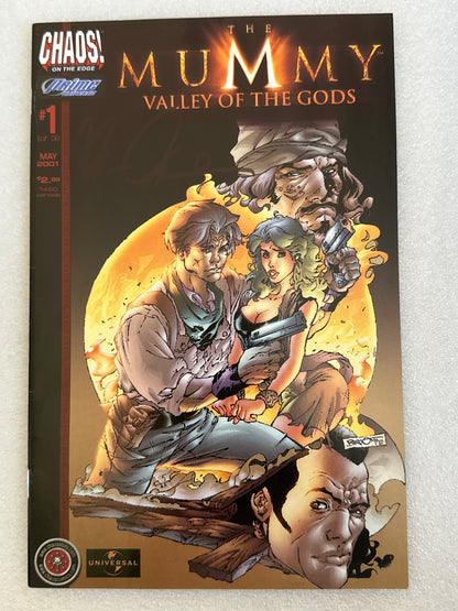 Mummy Valley of the Gods #1 signed by Brian Pulido Chaos! 2001