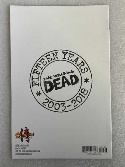 The Walking Dead #1 15th Anniversary Samurai Comics Variant Image