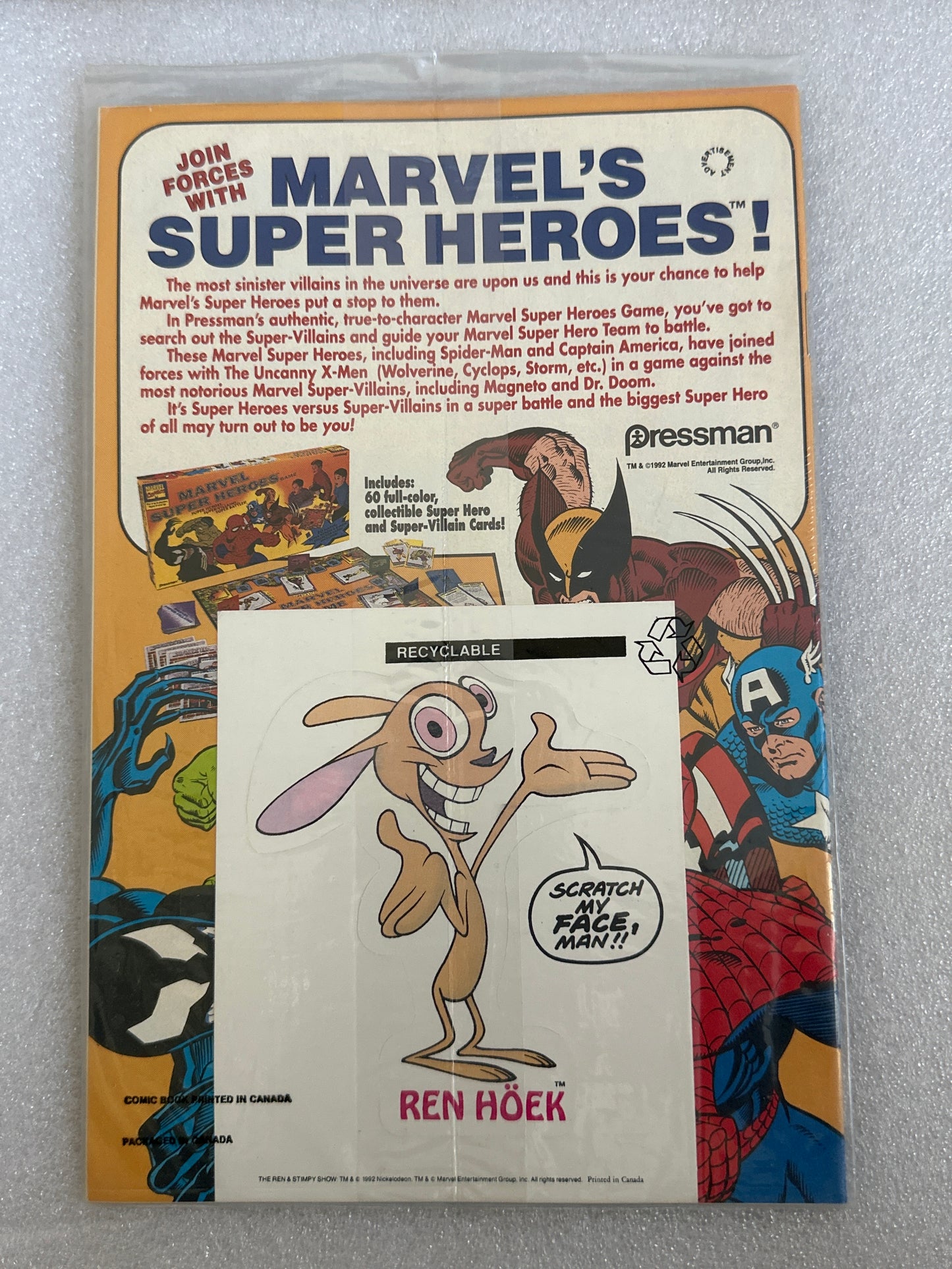 Ren & Stimpy Show #1 Newsstand Sealed Marvel 1992