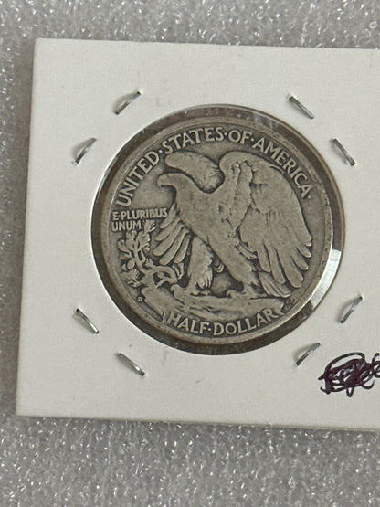 1942 D Walking Liberty Silver Half Dollar
