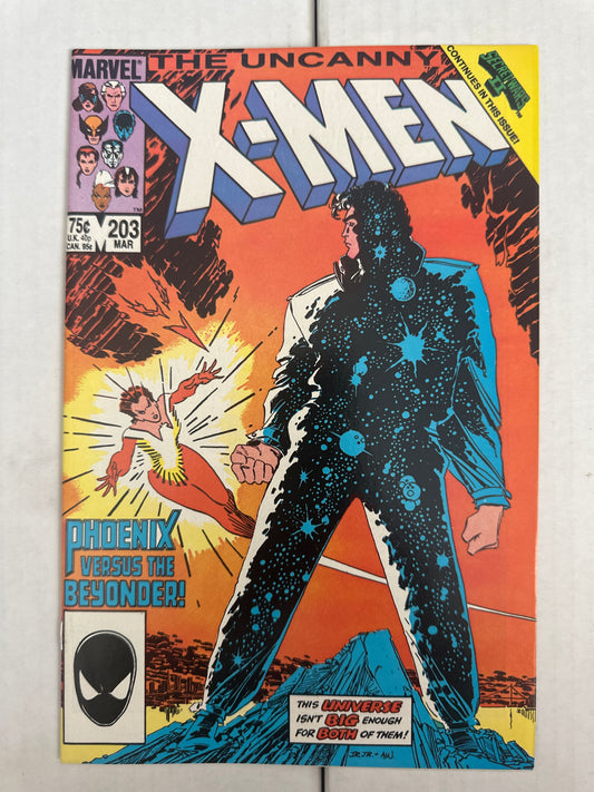 The Uncanny X-Men #203 Direct Marvel 1986