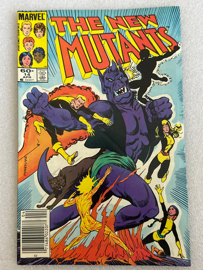 New Mutants #14 Newsstand Marvel 1984