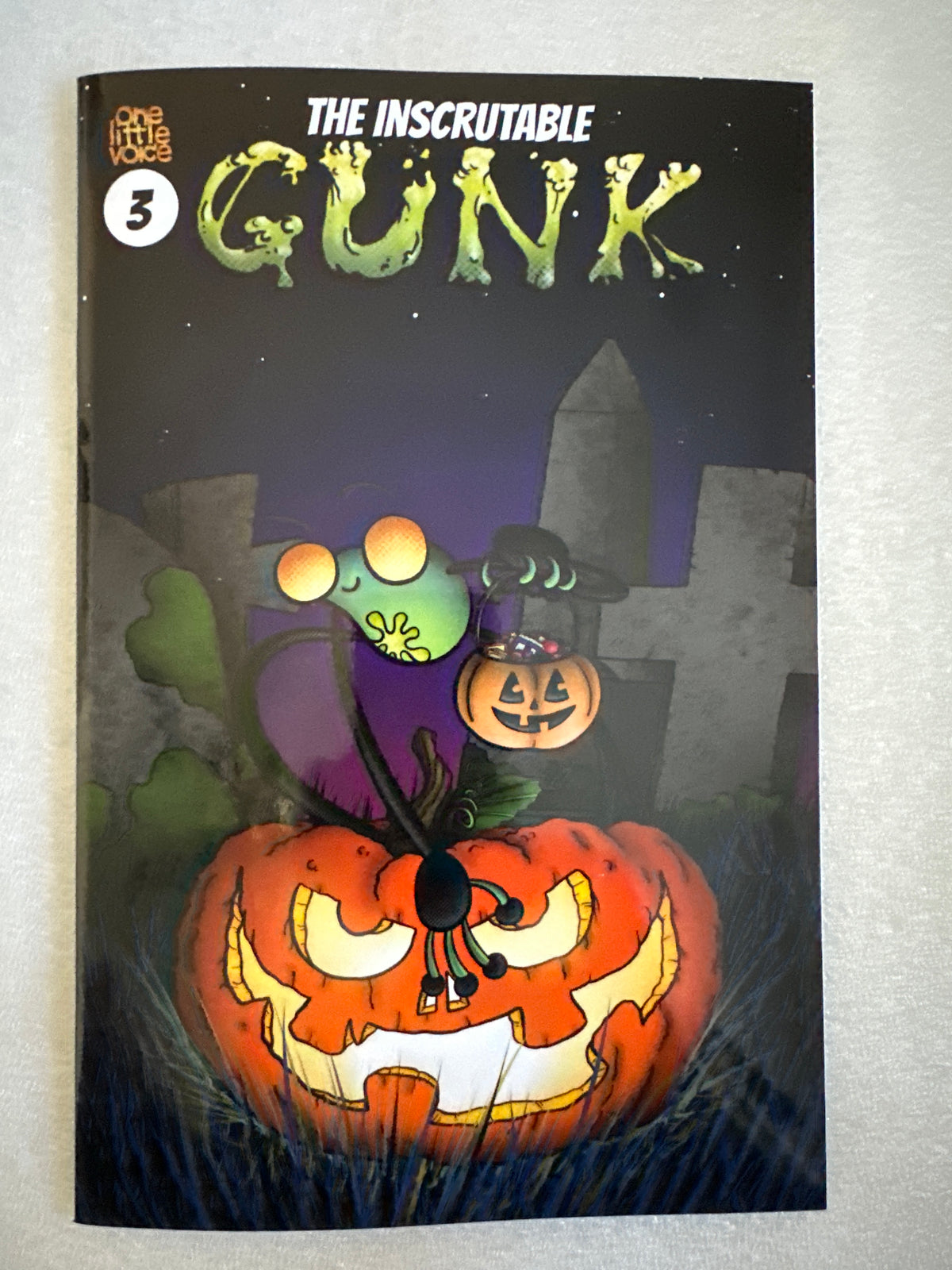 Inscrutable Gunk #3 SM1 Homage Halloween Variant w/Poster One Little Voice