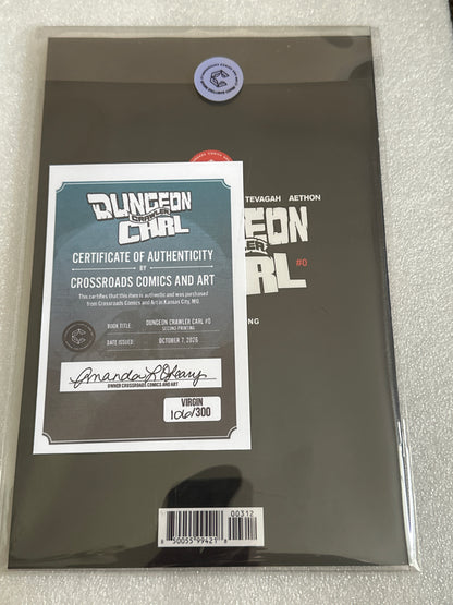 Dungeon Crawler Carl Special Edition #0 2nd Print Aaron Long Virgin #016/300 (X-Men Variant) Crossroads Comics Vault 2026