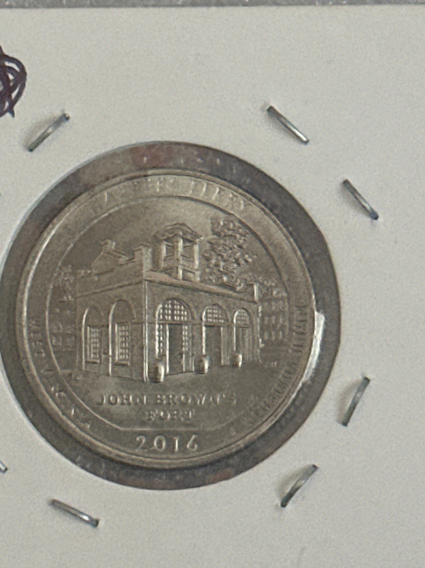 2016 Harpers Ferry silver quarter with rats error