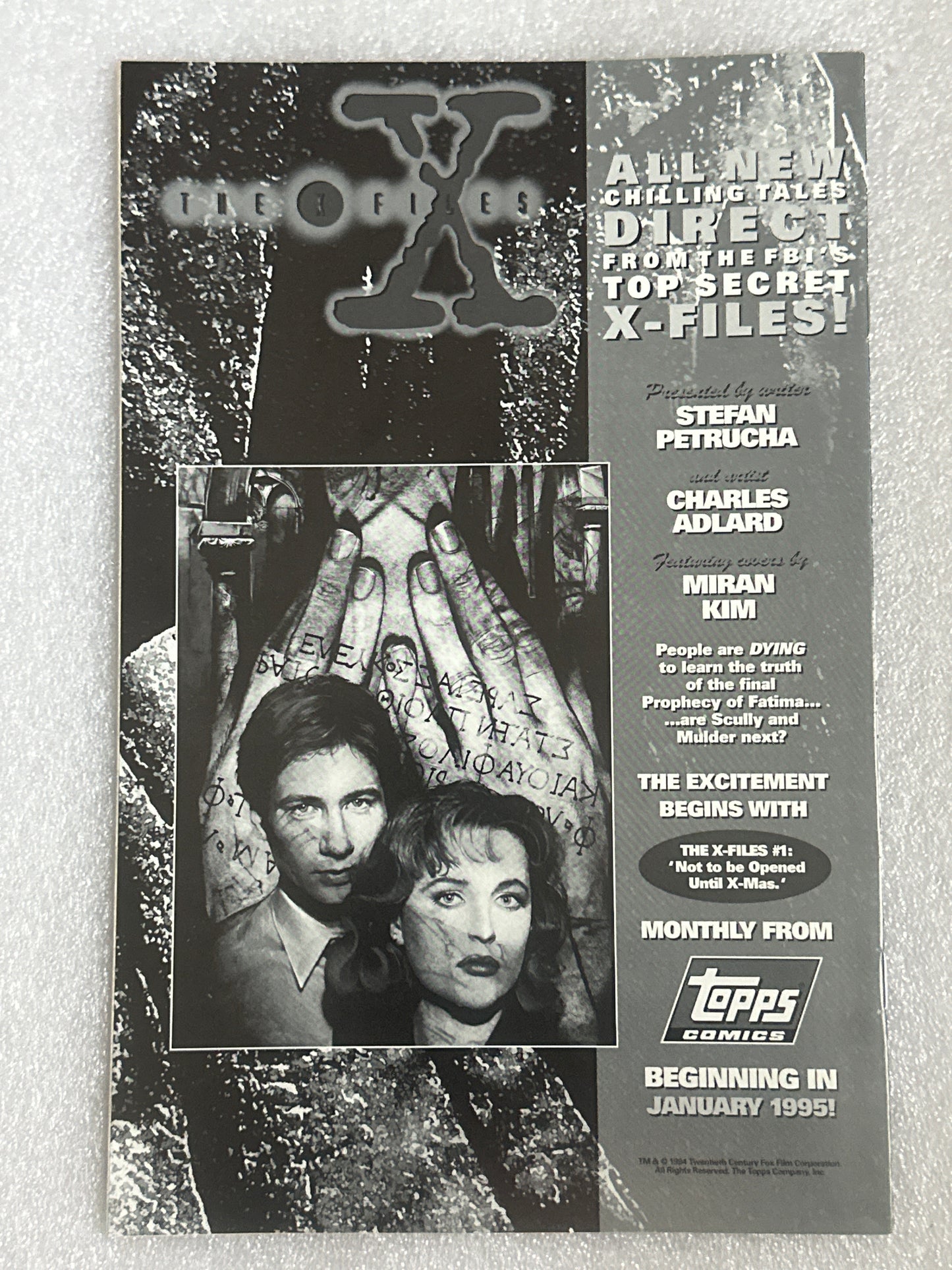 X-Files Special Ascan Edition Topps Comics 1995
