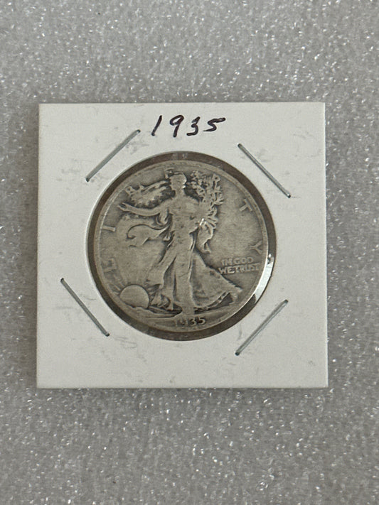 1935 Walking Liberty Silver Half Dollar