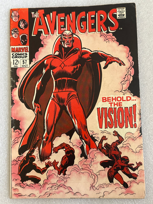 Avengers #57 First Appearance Vision Marvel 1968