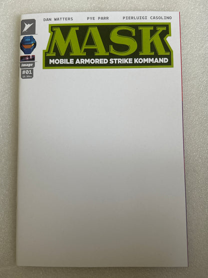 M.A.S.K. #1 Green Logo Blank Variant Cover M Image 2026