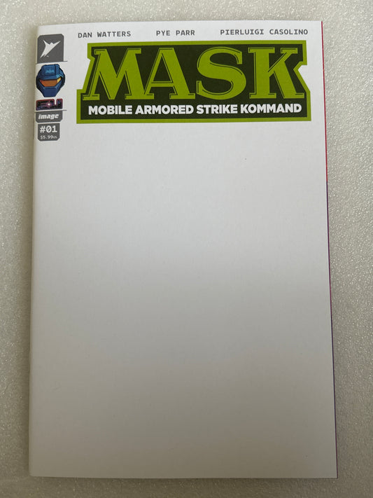 M.A.S.K. #1 Green Logo Blank Variant Cover M Image 2026
