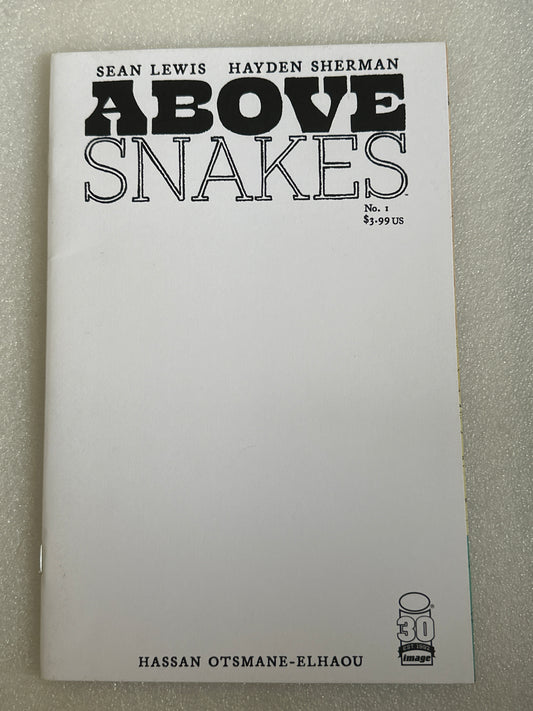 Above Snakes #1 Blank Variant Cover B Image 2022