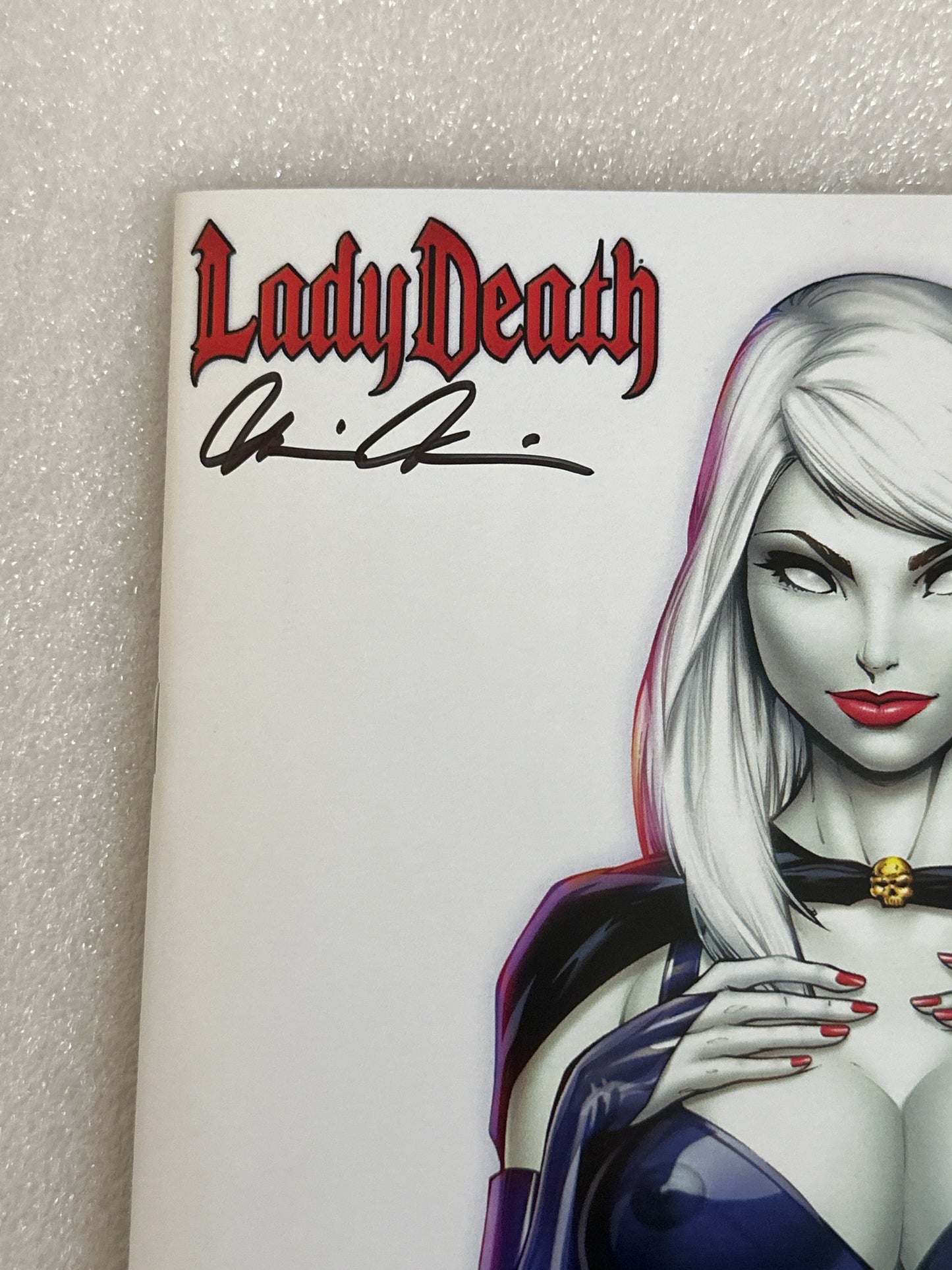 Lady Death #1 Jesse James Original Edition Signed by Pulido & James Coffin Comics 2018
