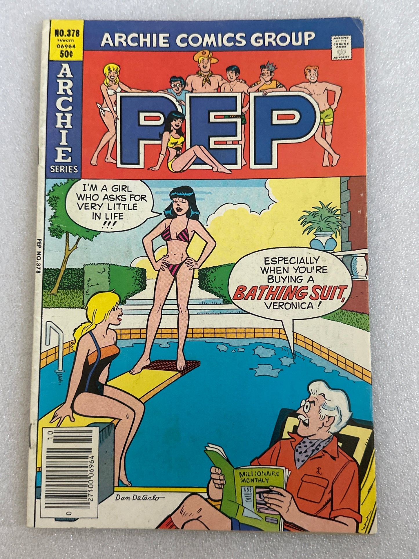 PEP #378 Bathing Suit issue Archie Comics 1981
