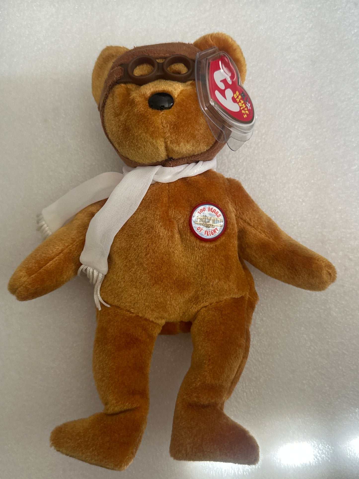 Bearon The Rare Tan Beanie Baby w/Case TY 2003