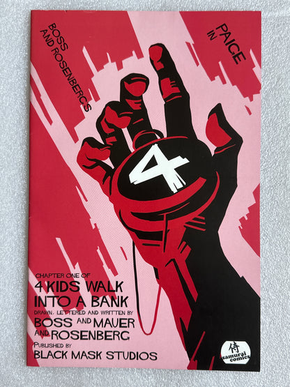 4 Kids Walk Into A Bank #1 Samurai Comics Variant Black Mask 2016