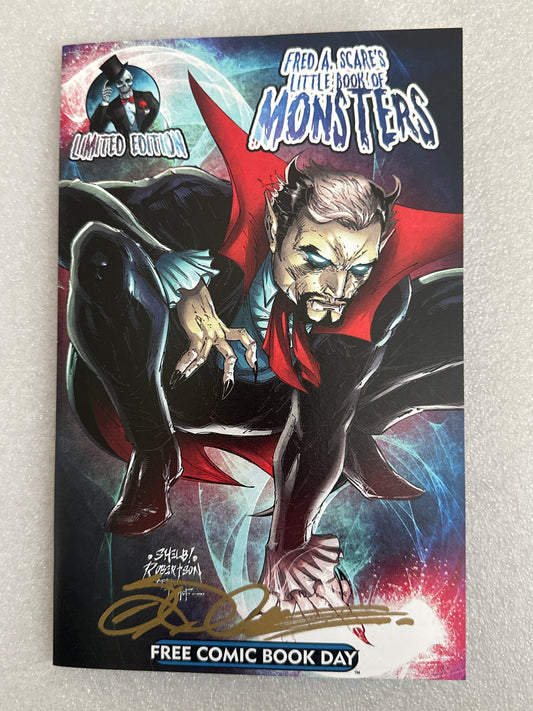 Fred A Scare's Little Book of Monsters Limited Edition FCBD Signed