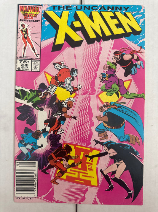 The Uncanny X-Men #208 Newsstand Marvel 1986