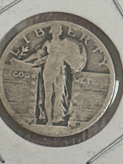 1921 standing liberty silver quarter