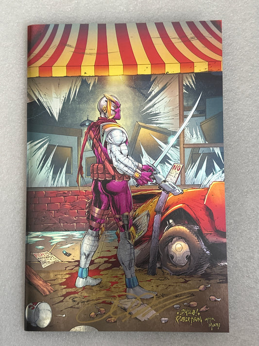 Shelby Robertson's Ninety-Four Walking Dead Metallic Edition signed