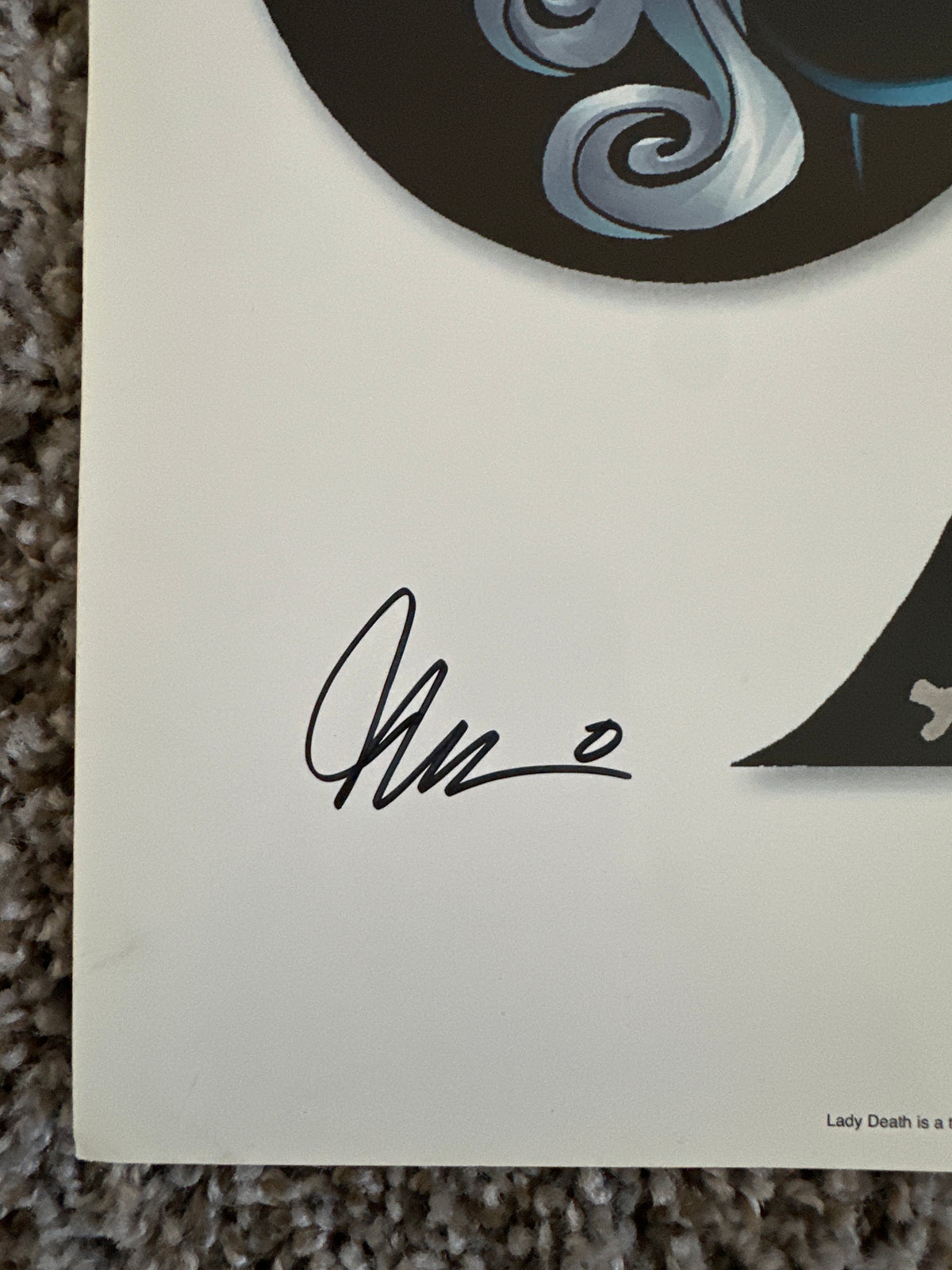 Lady Death Aces Print Signed by Brian Pudilo