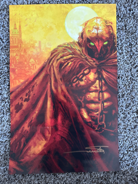 Moon Knight Print by Arthur Suydam signed w/COA