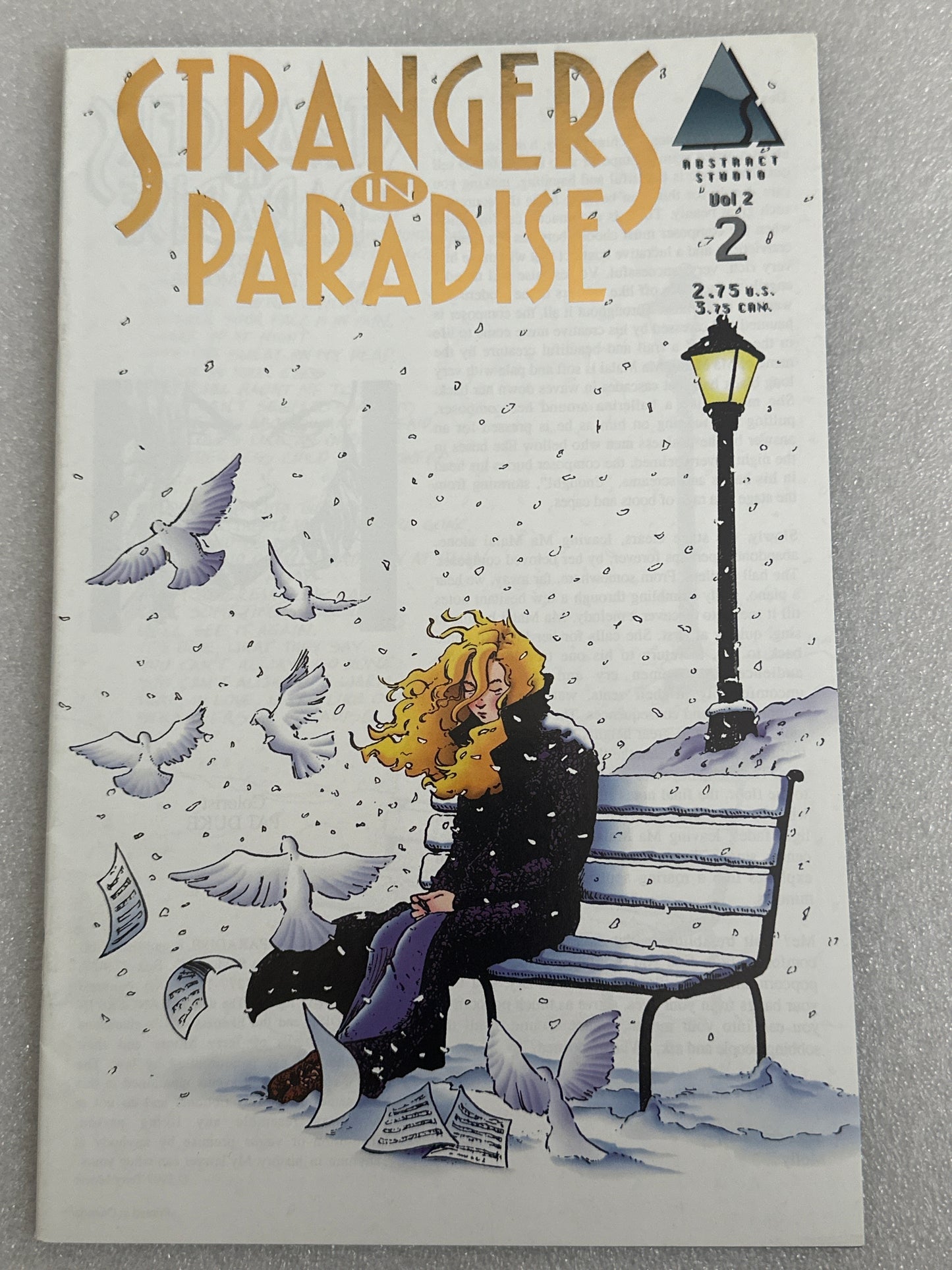 Strangers In Paradise #2 Gold Foil Variant Abstract 1994