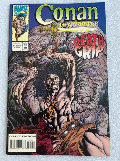 Conan The Adventurer #3 Double Signed Thomas & Kayanan Marvel 1994