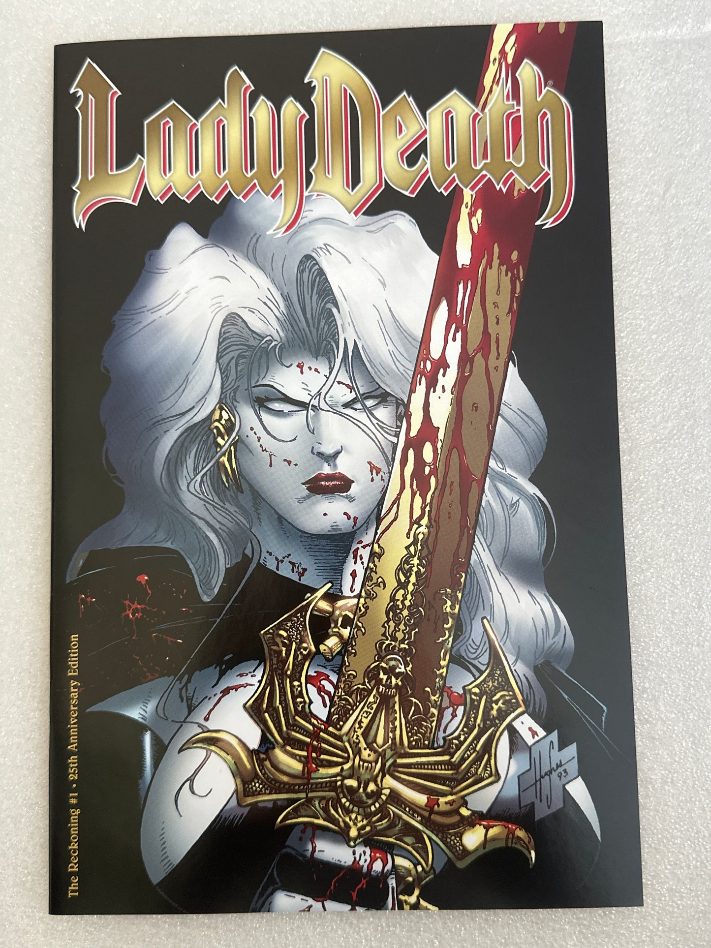 Lady Death #1 25th Anniversary Edition Signed Pulido Coffin Comics 2019