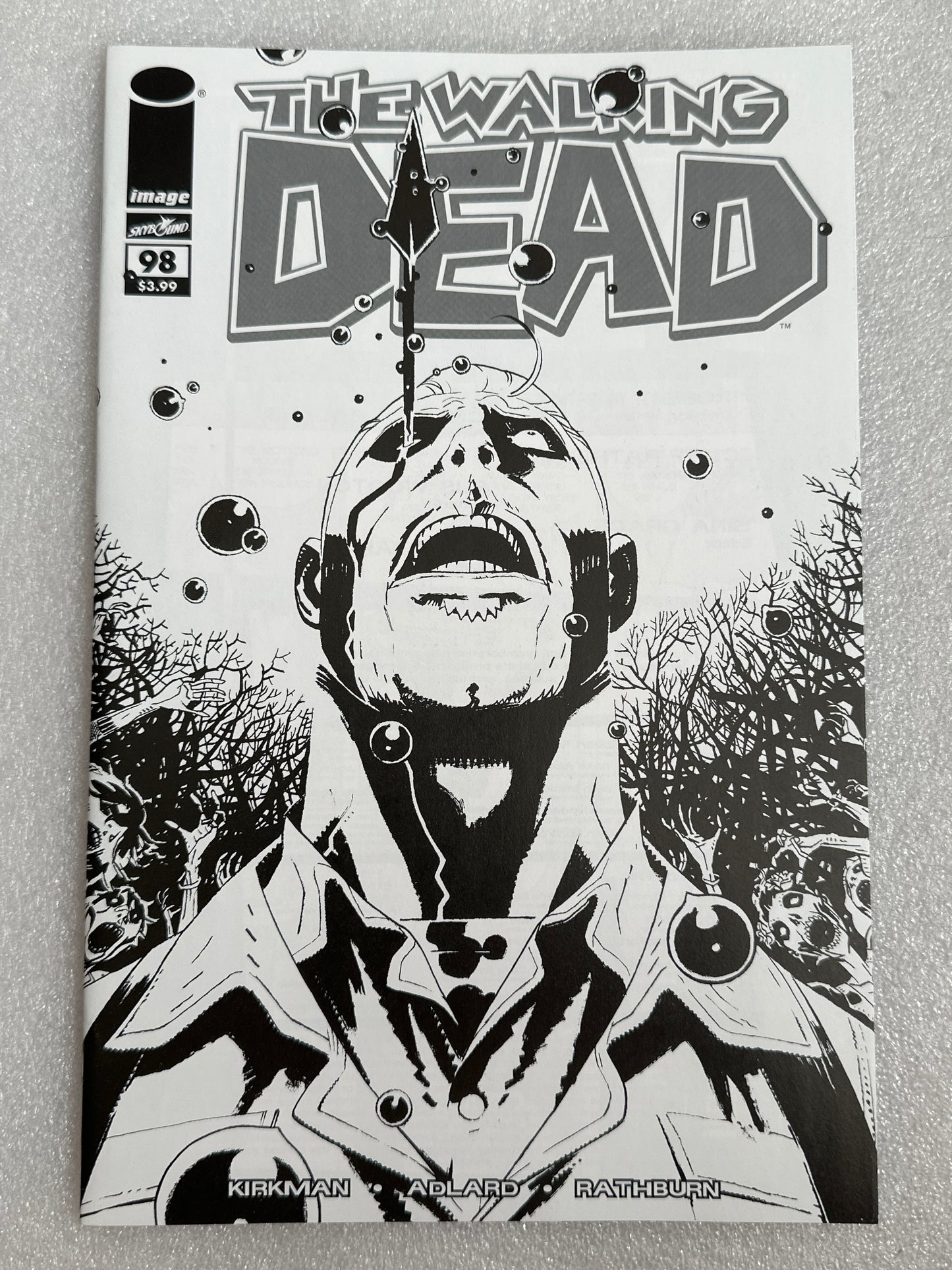 Walking Dead #98 Black & White Image 2018