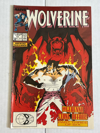 Wolverine #13 First Series Marvel 1989