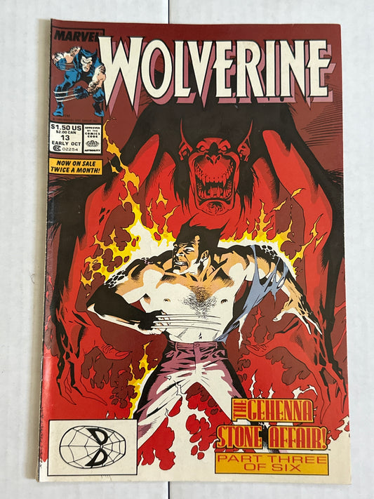 Wolverine #13 First Series Marvel 1989