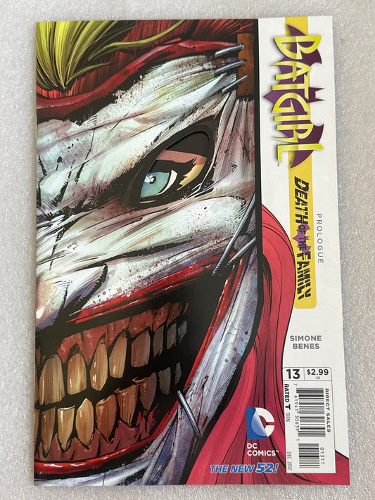 Batgirl #13 Diecut cover New 52 Death of the Family DC 2013