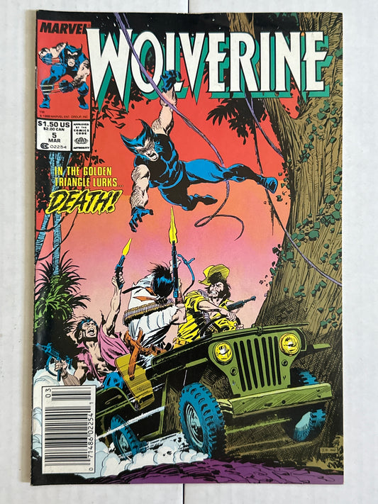 Wolverine #5 First Series Marvel 1989